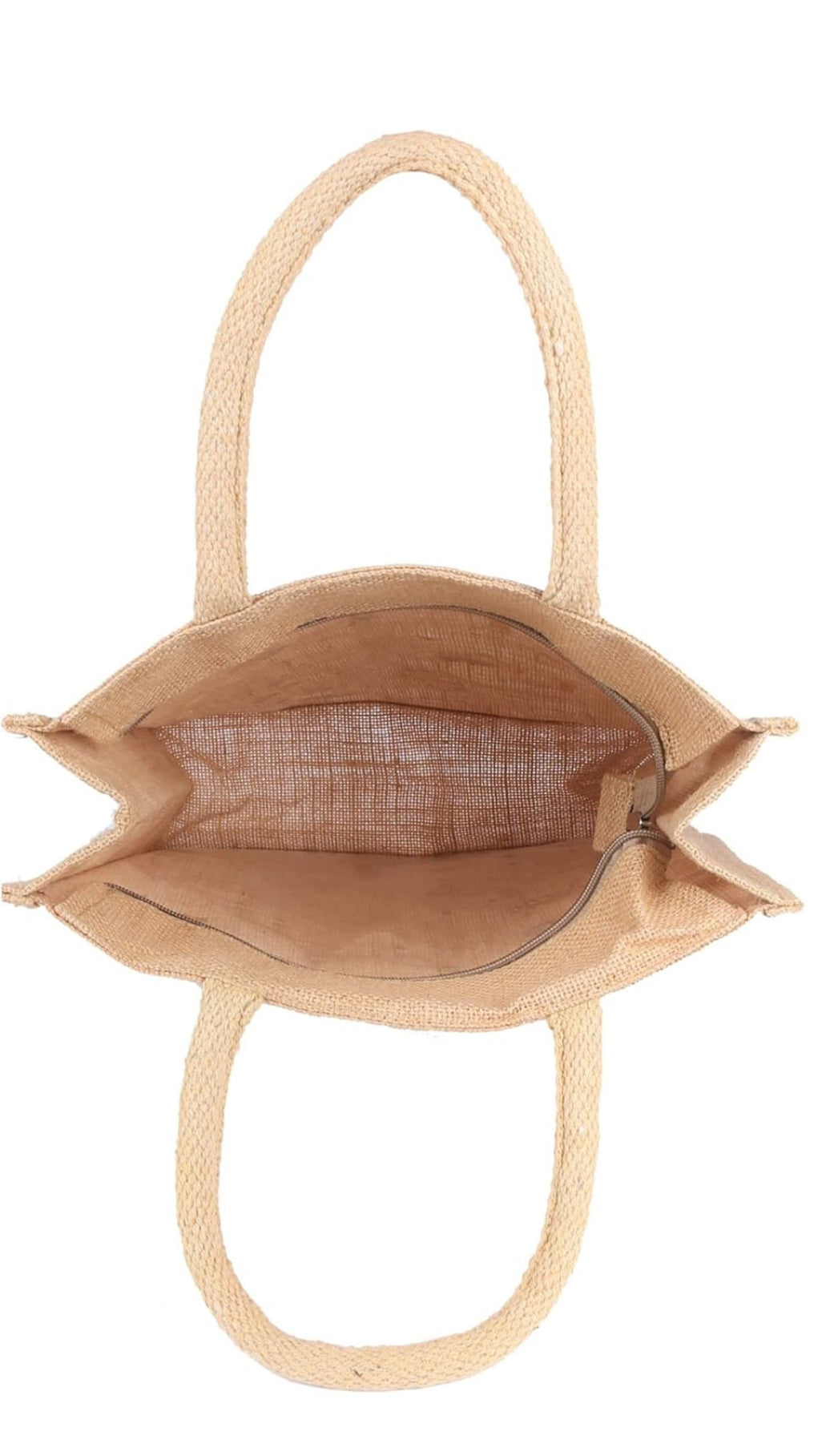 Blush Garden Bloom Jute Tote