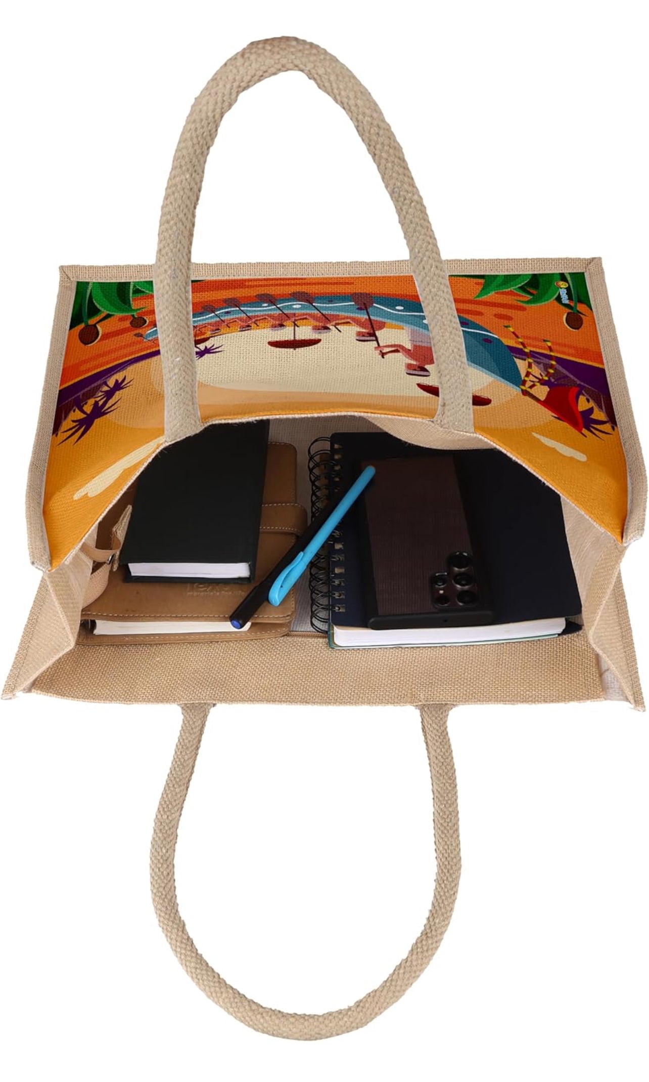 Traditional Kerala Boat Race Eco-Friendly Jute Bag