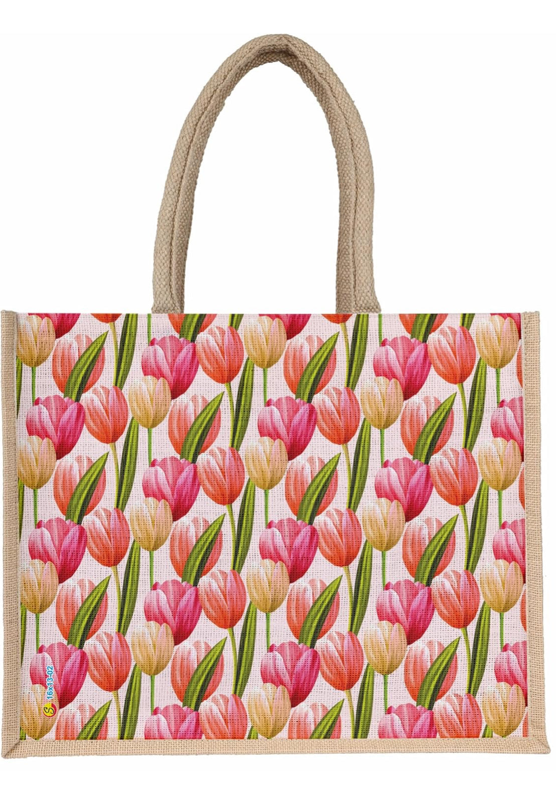 Tulip Bloom Eco-Friendly Jute Bag