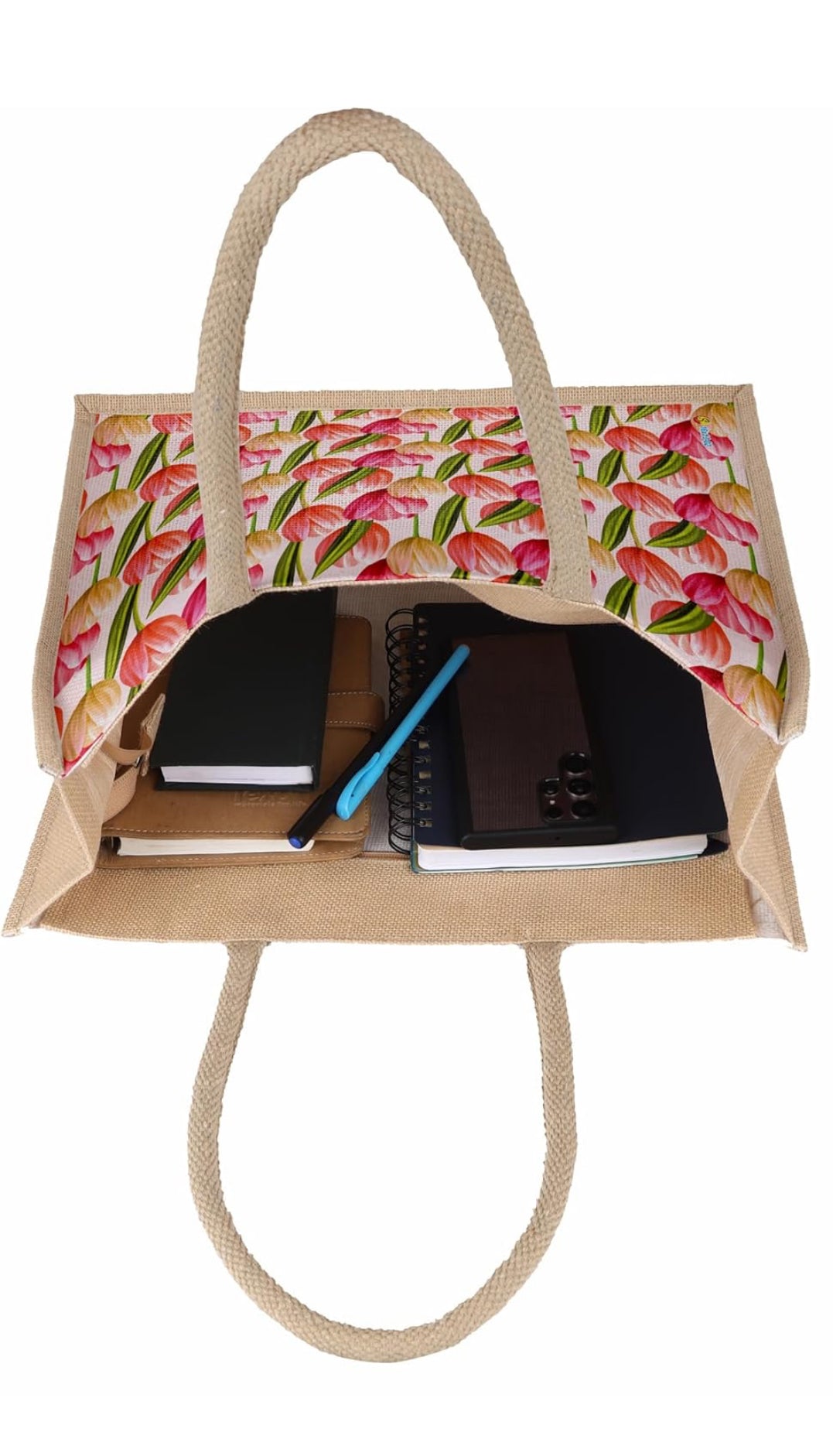 Tulip Bloom Eco-Friendly Jute Bag