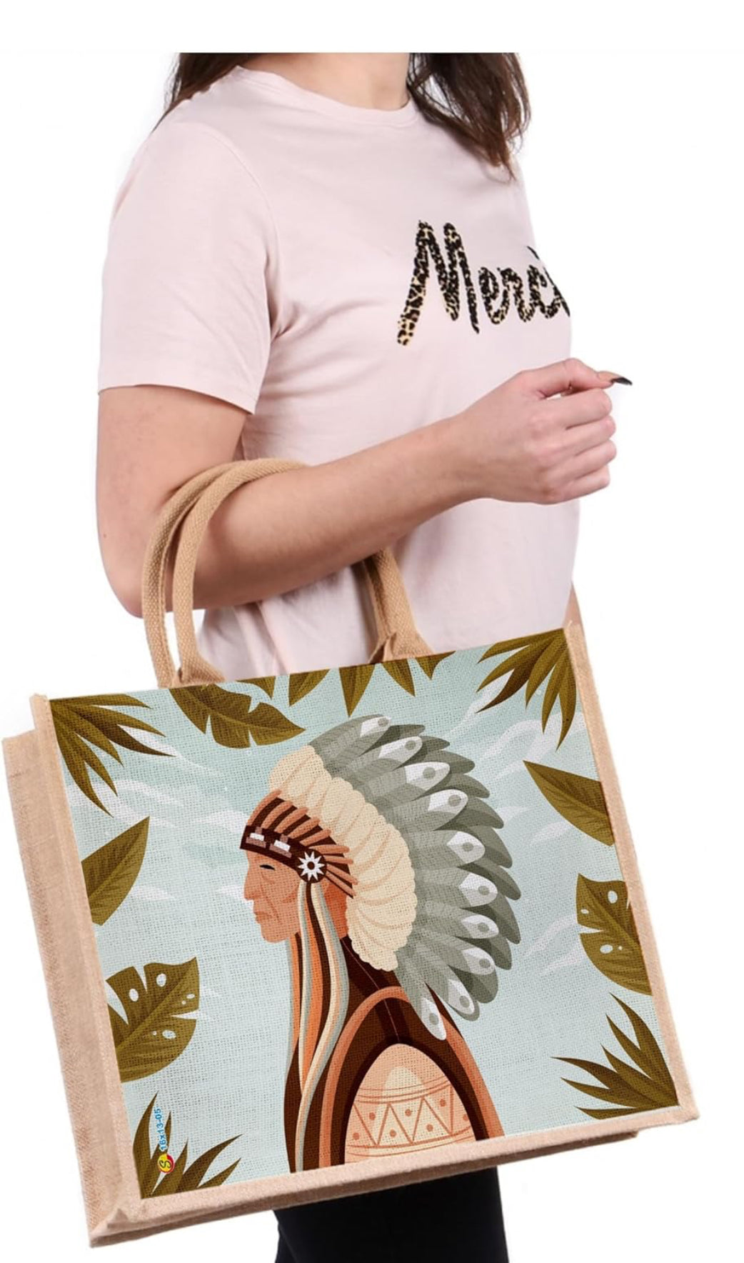 Native Heritage Design Jute tote