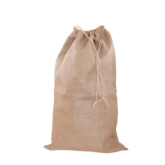 Large Jute Drawstring Bag