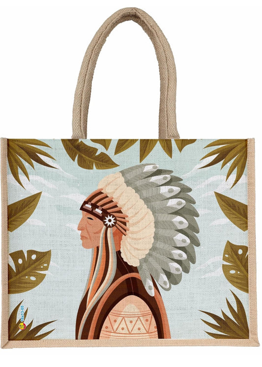 Native Heritage Design Jute tote