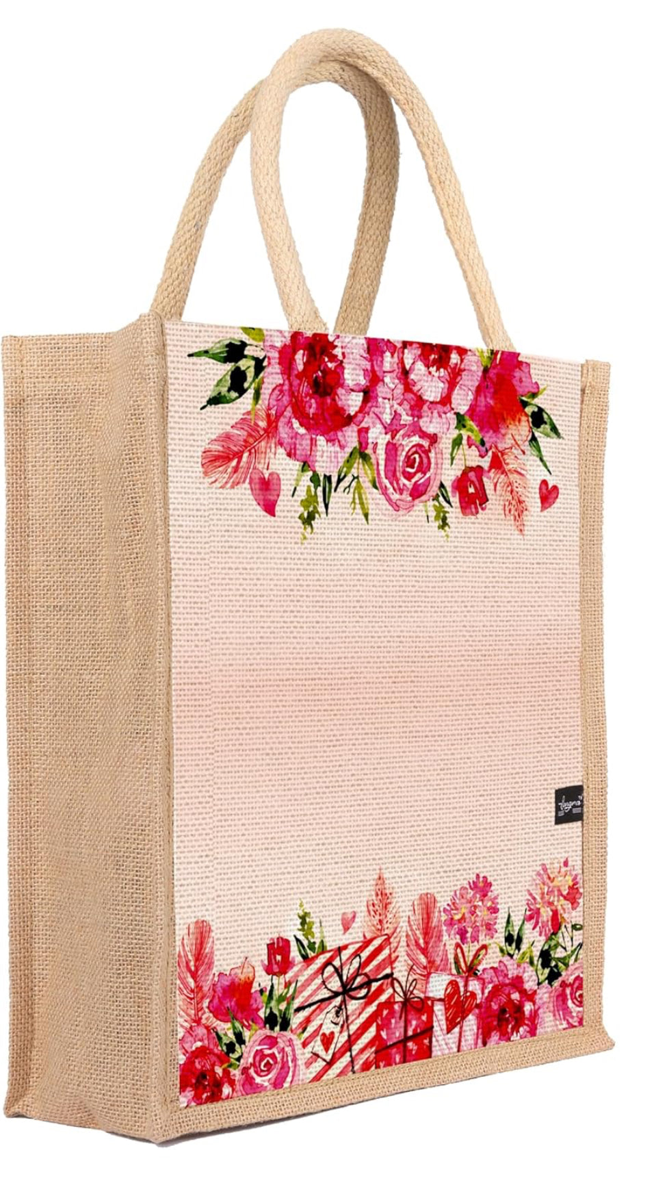 Floral Gift Edition Jute Tote