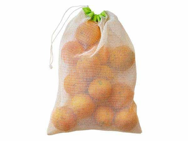 Reusable Cotton Net Bag for Fruits & Vegetables (36x24 cm)