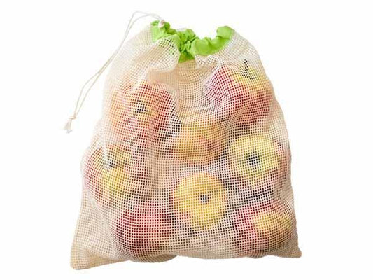 Reusable Cotton Net Bag for Fruits & Vegetables (36x30 cm)