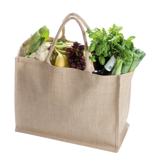 Handled Grocery Jute Bag (8x10 Inch, Customizable)